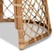 Baxton Studio Orchard Modern Bohemian White Fabric Upholstered and Natural Brown Rattan Dining Chair 203-12586 - alternate 4